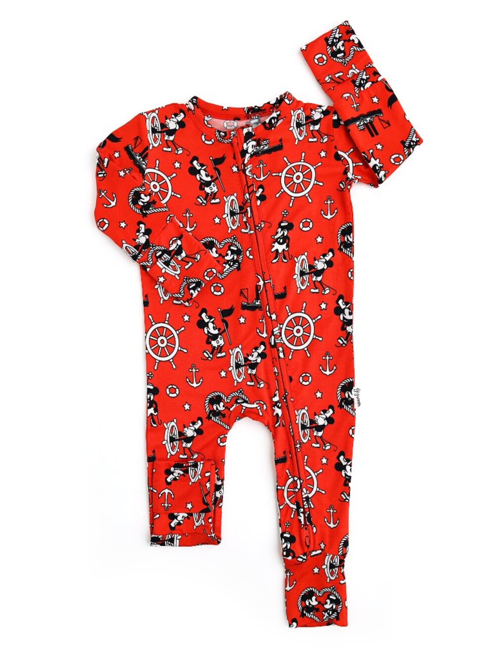 Willie Mickey Zip Bamboo Romper